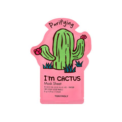 TONYMOLY I’m Sheet Mask de cactus, hidratación suave para piel sensible.