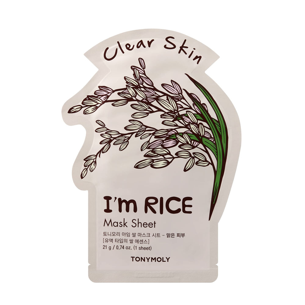 TONYMOLY I'm Sheet Mask Rice nourishes and hydrates for a soft, supple feel.