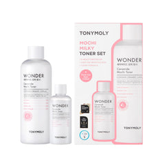 TONYMOLY Mochi Milky Toner Set fullsize bottle highlighting hydrating formula.
