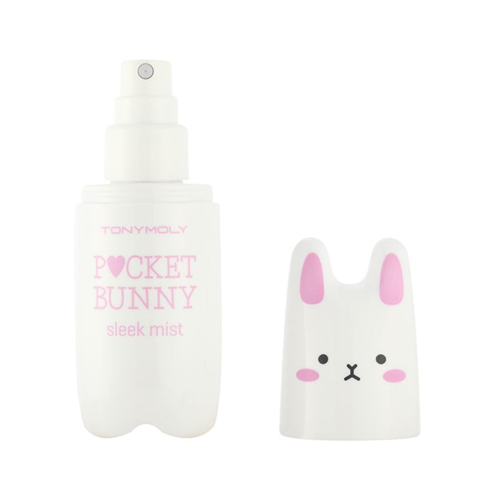 TONYMOLY Pocket Bunny niebla facial: botella divertida para refrescar la piel.