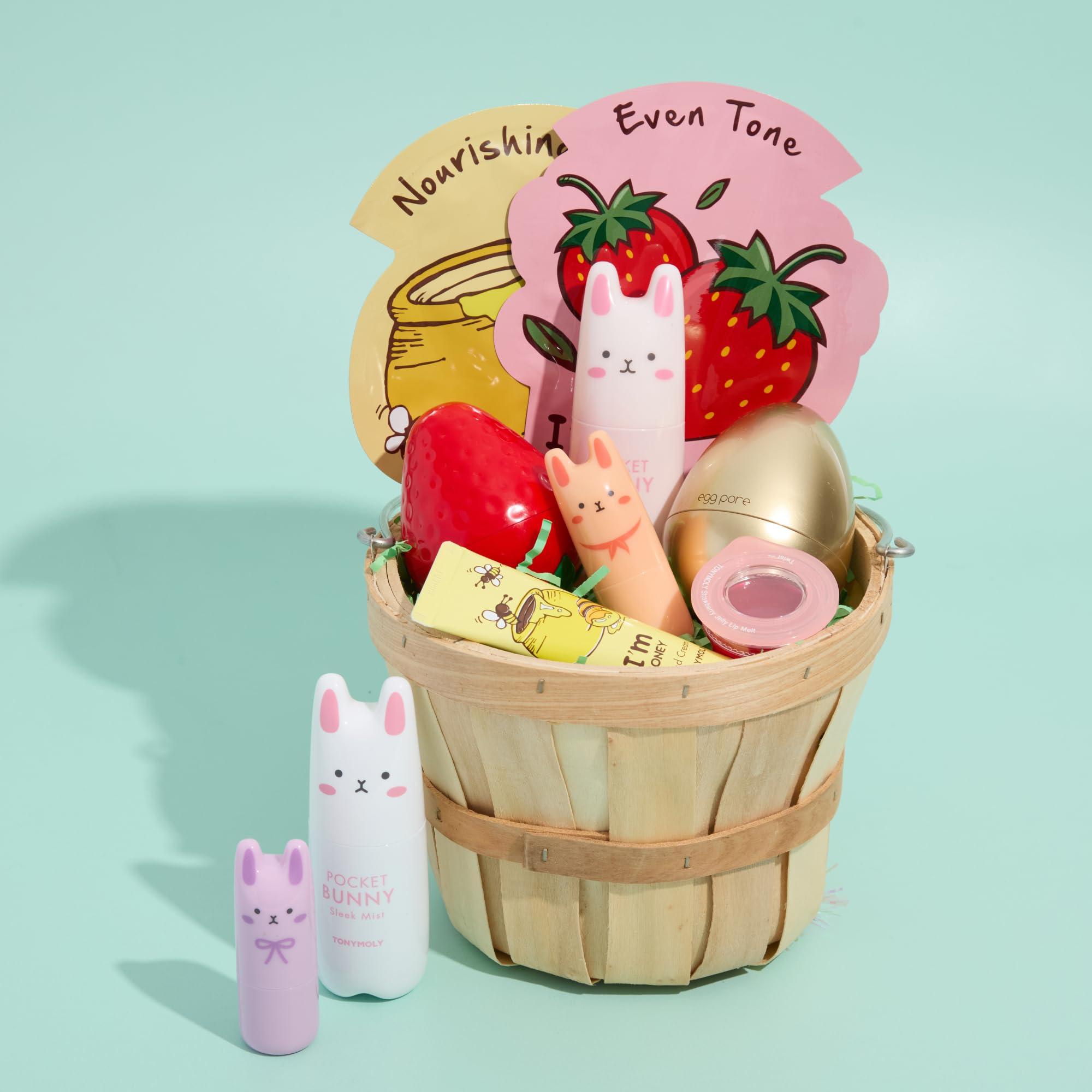 TONYMOLY Pocket Bunny tamaño compacto ideal para viaje.
