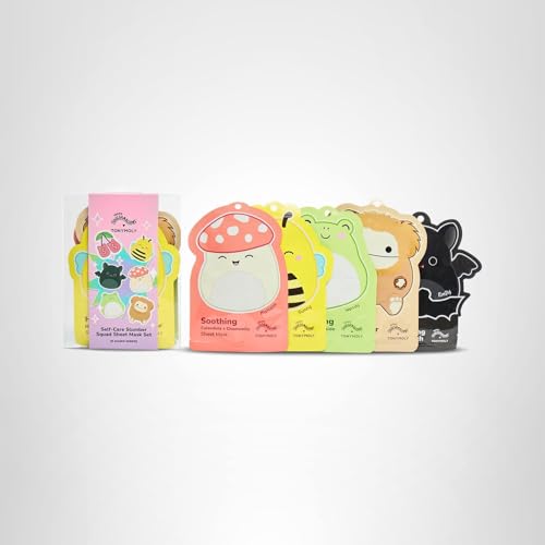 Envase de viaje compacto TONYMOLY x Squishmallows para cuidado portátil.