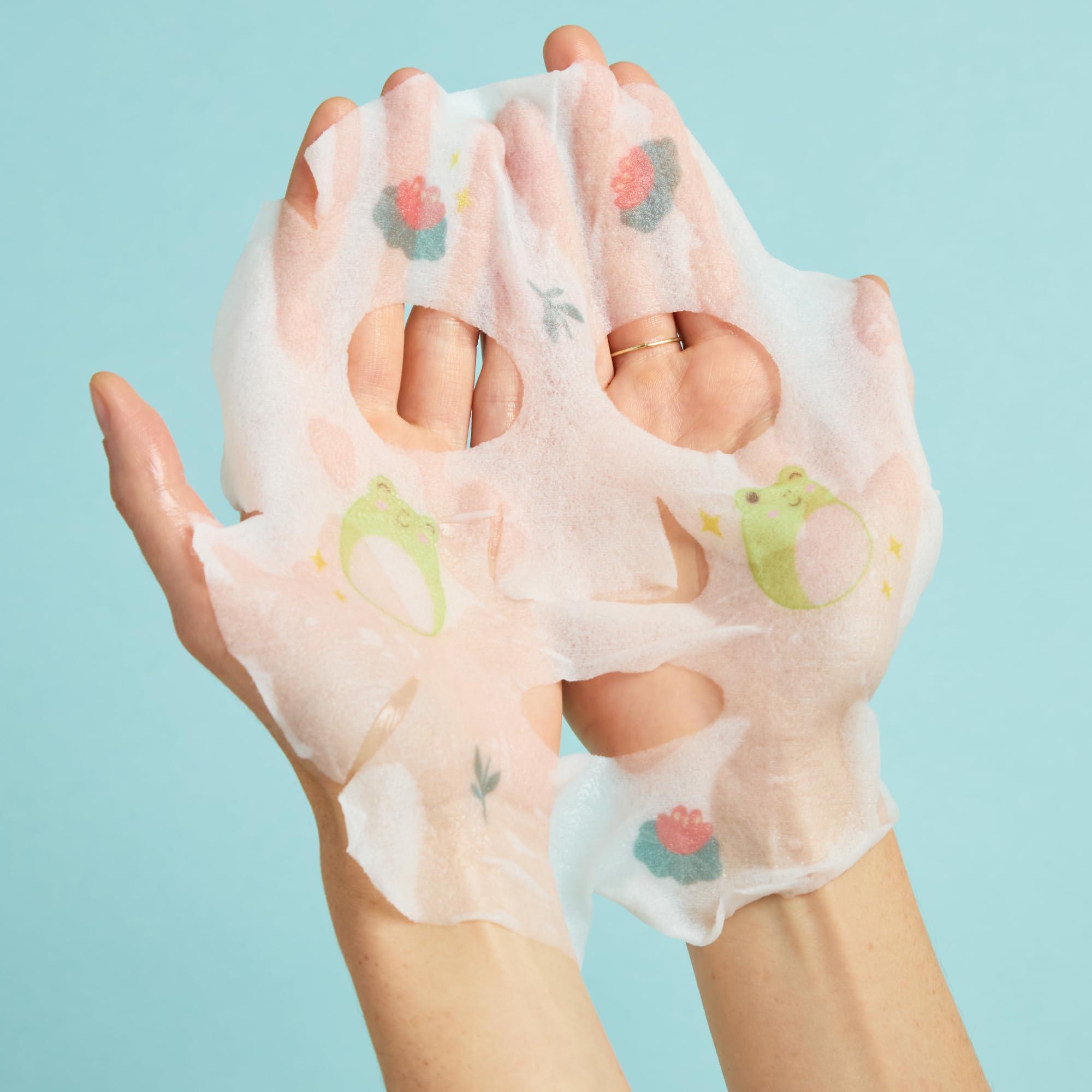 Mascarilla facial nutritiva TONYMOLY x Squishmallows con manteca de karité.