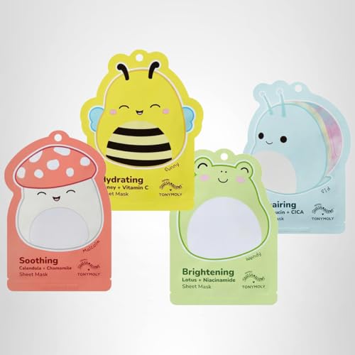 TONYMOLY Squishmallows spa en casa: ritual de cuidado para relajación facial