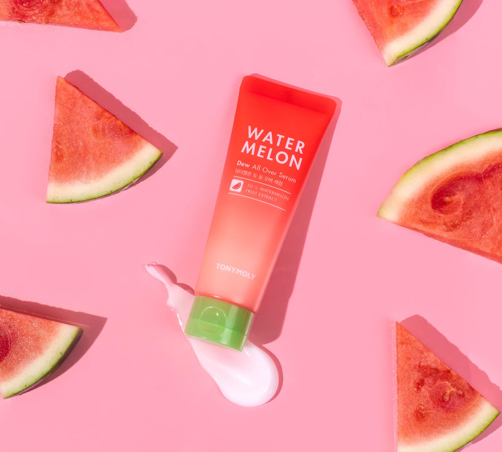 TONYMOLY suero de sandía: aplicación en cuello mejora la luminosidad.