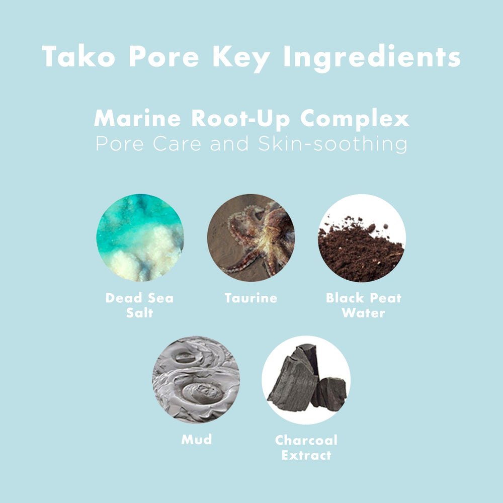 TONYMOLY Tako Pore, barra pulpo ingredientes marinos, acción purificante para la piel.