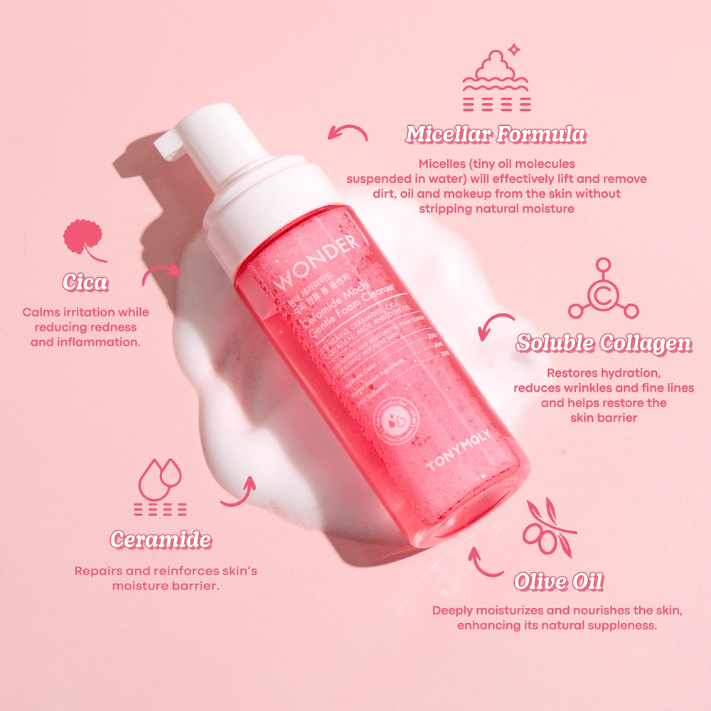 TONYMOLY Wonder Ceramide Mochi Essentials textura-ligera absorción rápida