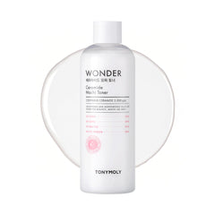TONYMOLY Wonder Ceramide Mochi Milky Toner bottle highlighting hydration