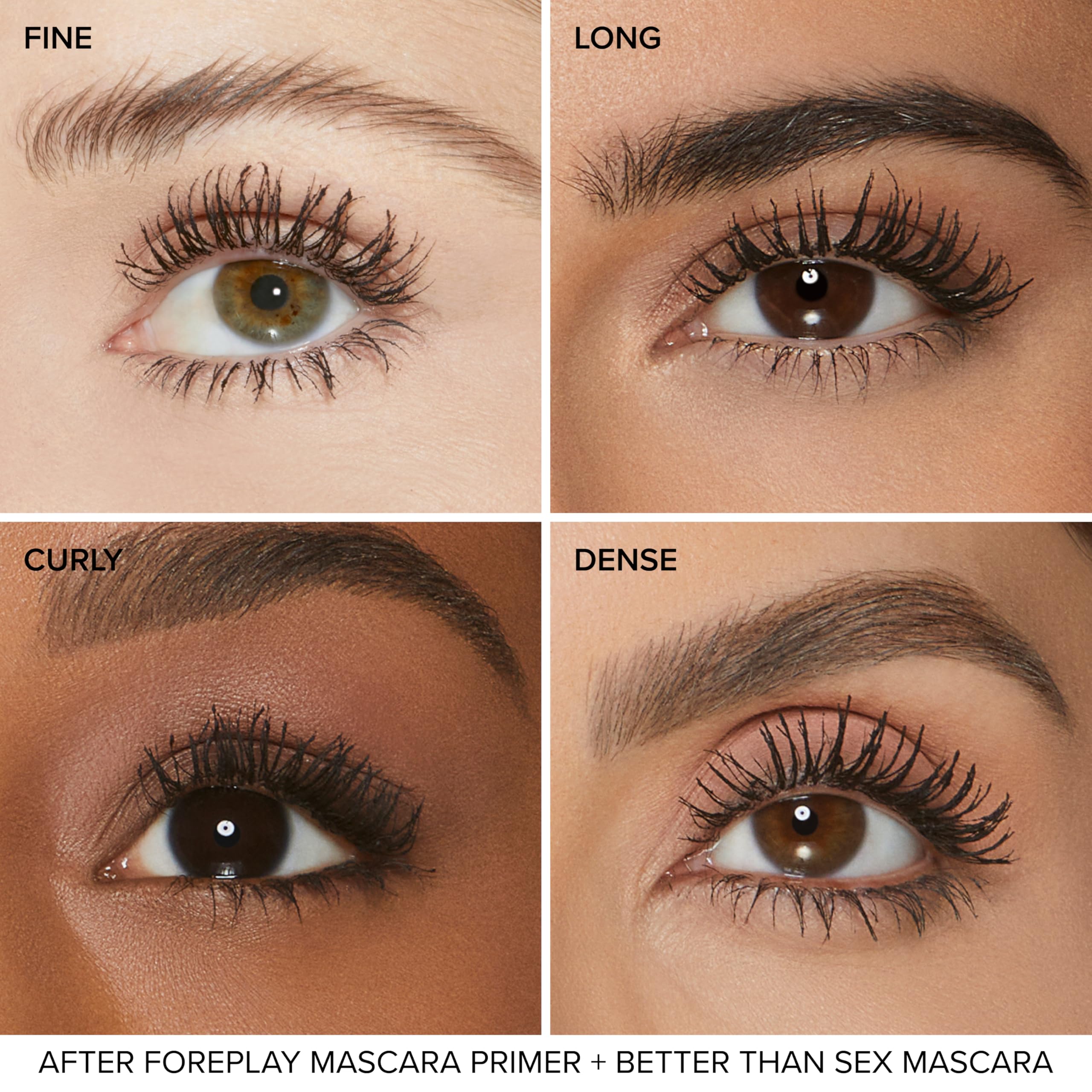 Too Faced Foreplay: cepillo de curva que cubre raíces y puntas