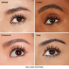 Aplicación de Too Faced Better Than Sex Mascara para separación de pestañas