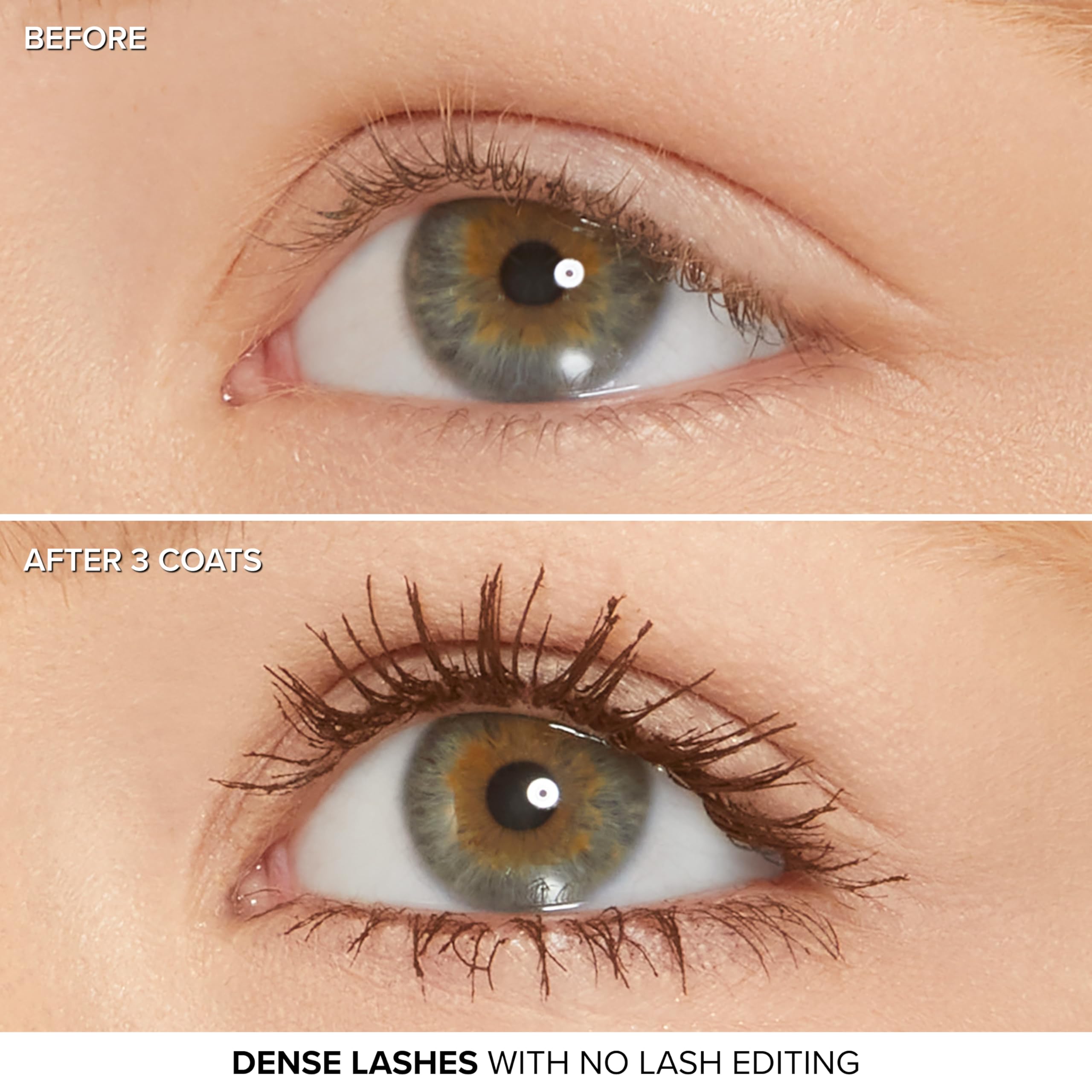 Too Faced Better Than Sex Mascara lash separation detail for a clump-free finish.