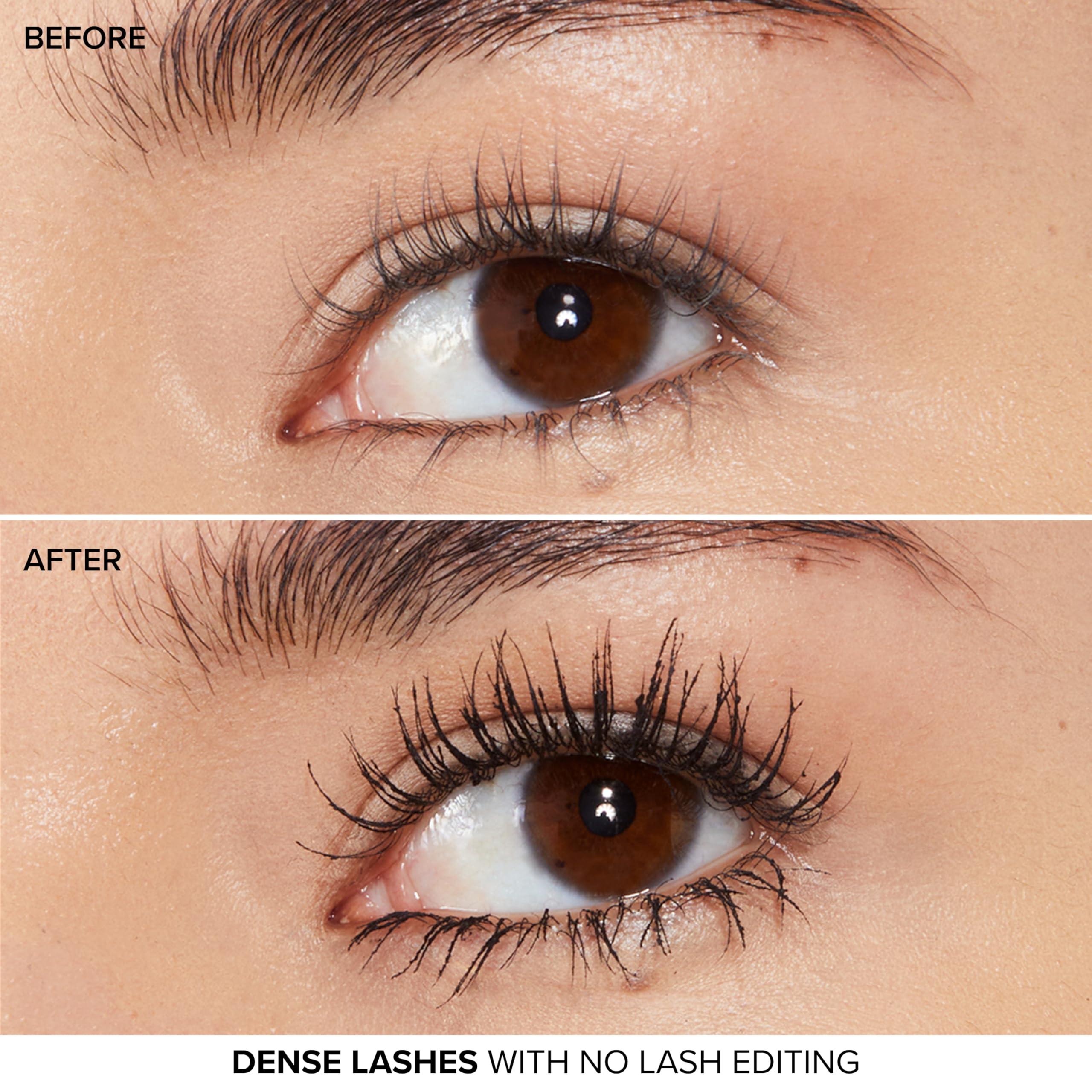 Porcelain flower extract and nourishing oils shown for lash conditioning
