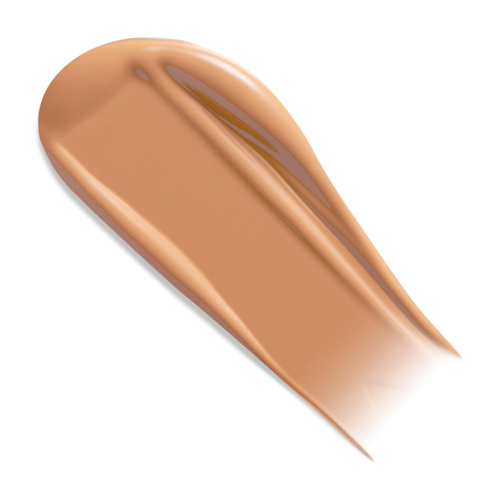 Too Faced Born This Way foundation swatch highlights true color and texture.