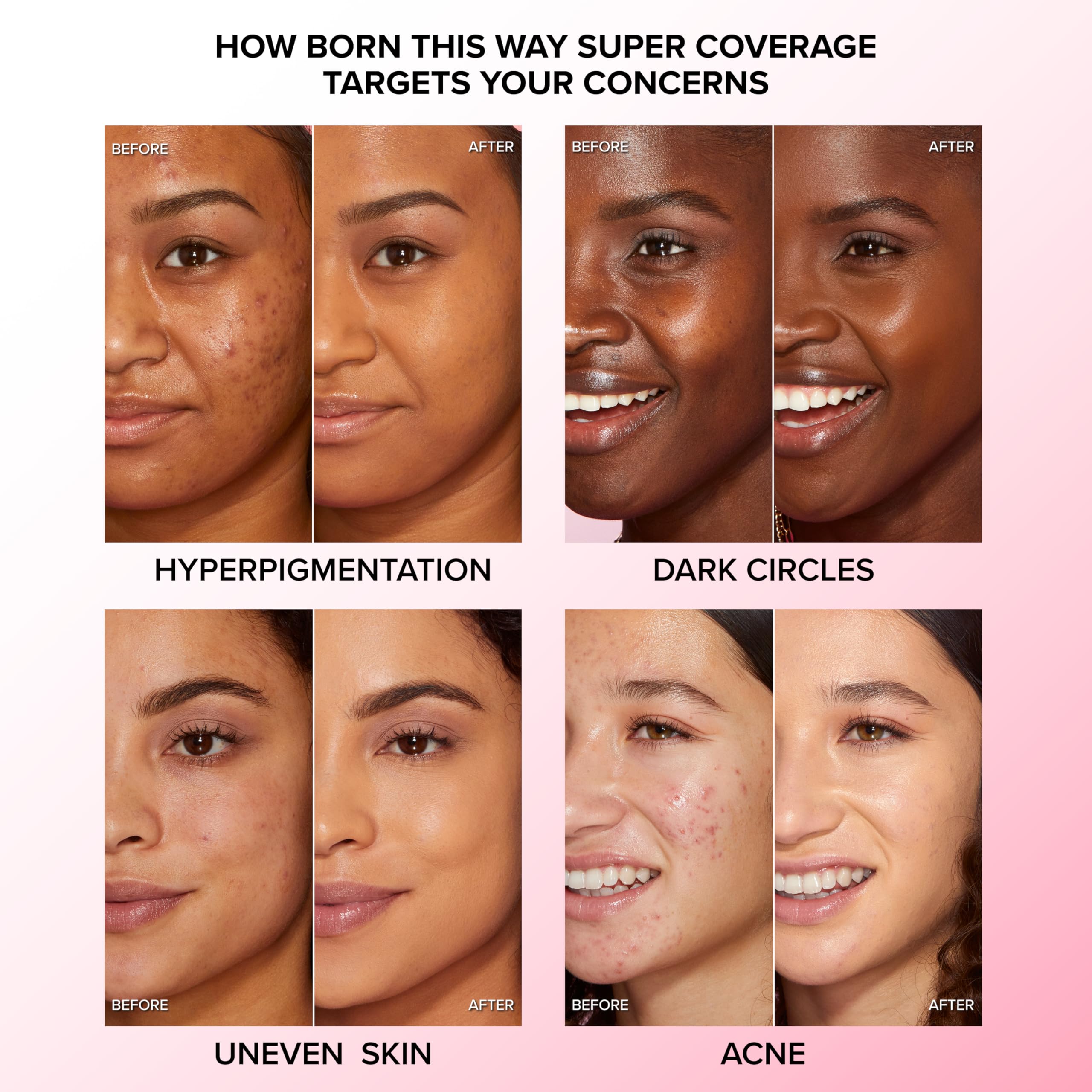 Precision applicator on Too Faced Born This Way concealer for precise blending.