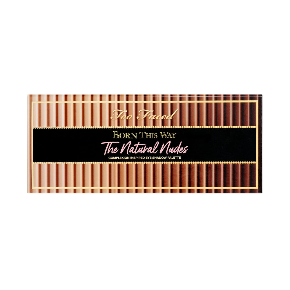 Cruelty-free mark on Too Faced Born This Way Natural Nudes packaging