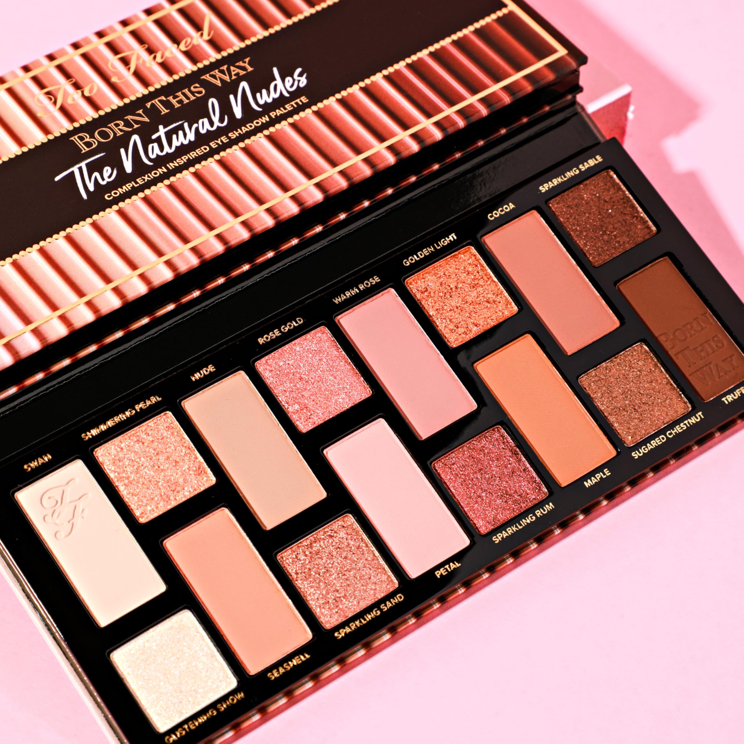 Metallic and shimmer shades from Too Faced Born This Way Natural Nudes palette