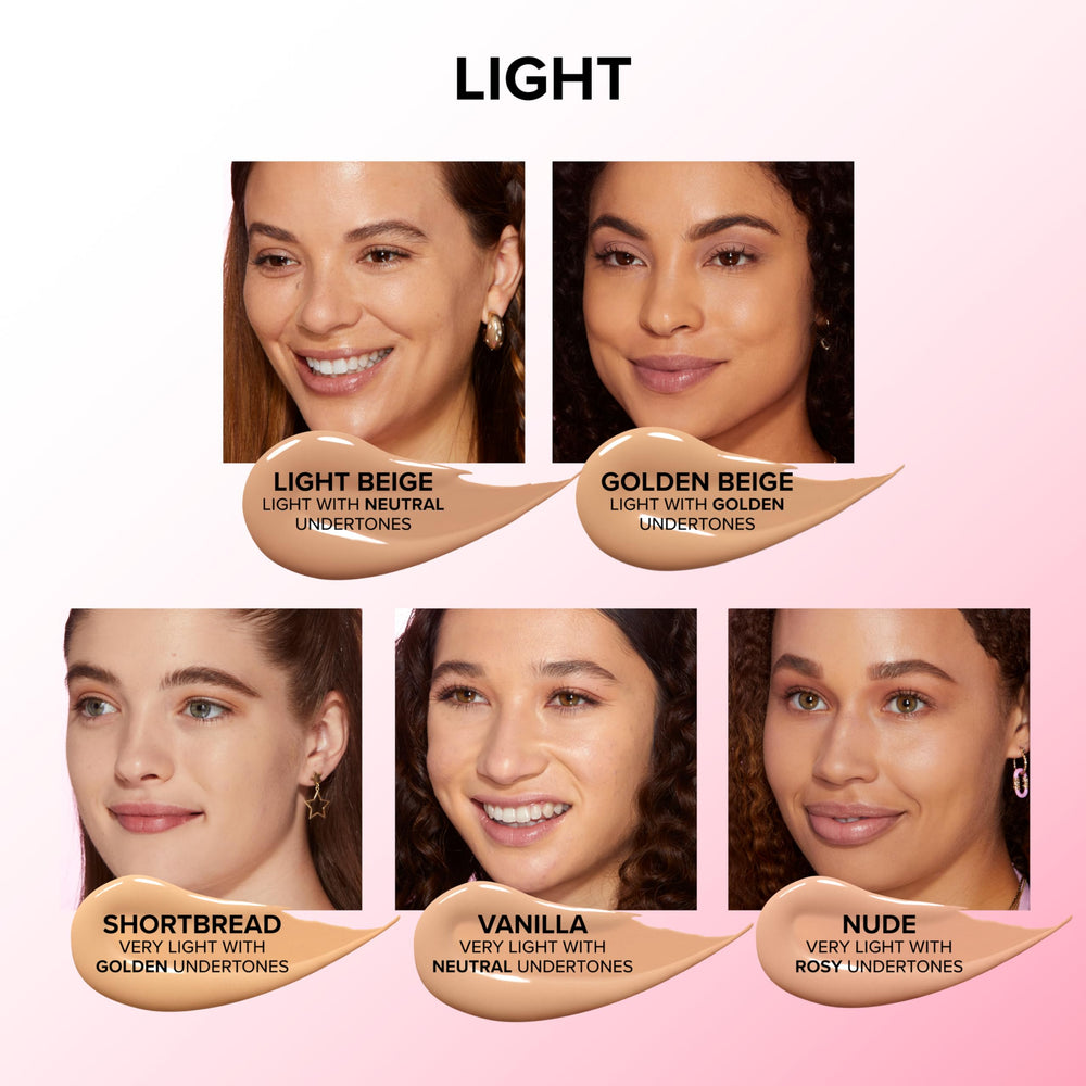 Too Faced Born This Way libre de aceite y sensación ligera.