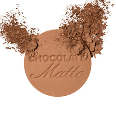 Too Faced Chocolate Soleil swatch shows rich bronzed tones