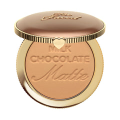 Too Faced Chocolate Soleil bronzer tin front showing warm natural color
