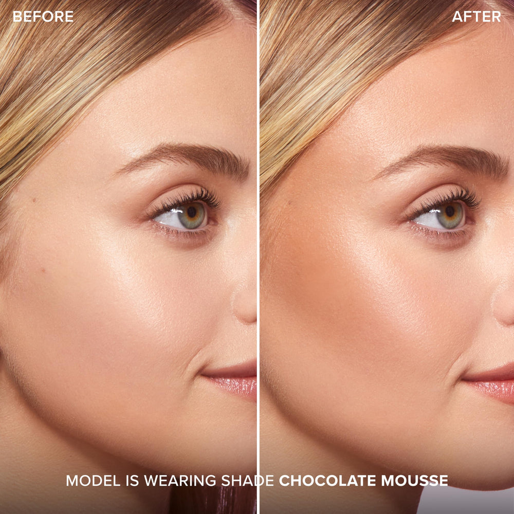 Too Faced Chocolate Soleil Melting Bronzing Stick cheekbone-definition with blendable glow