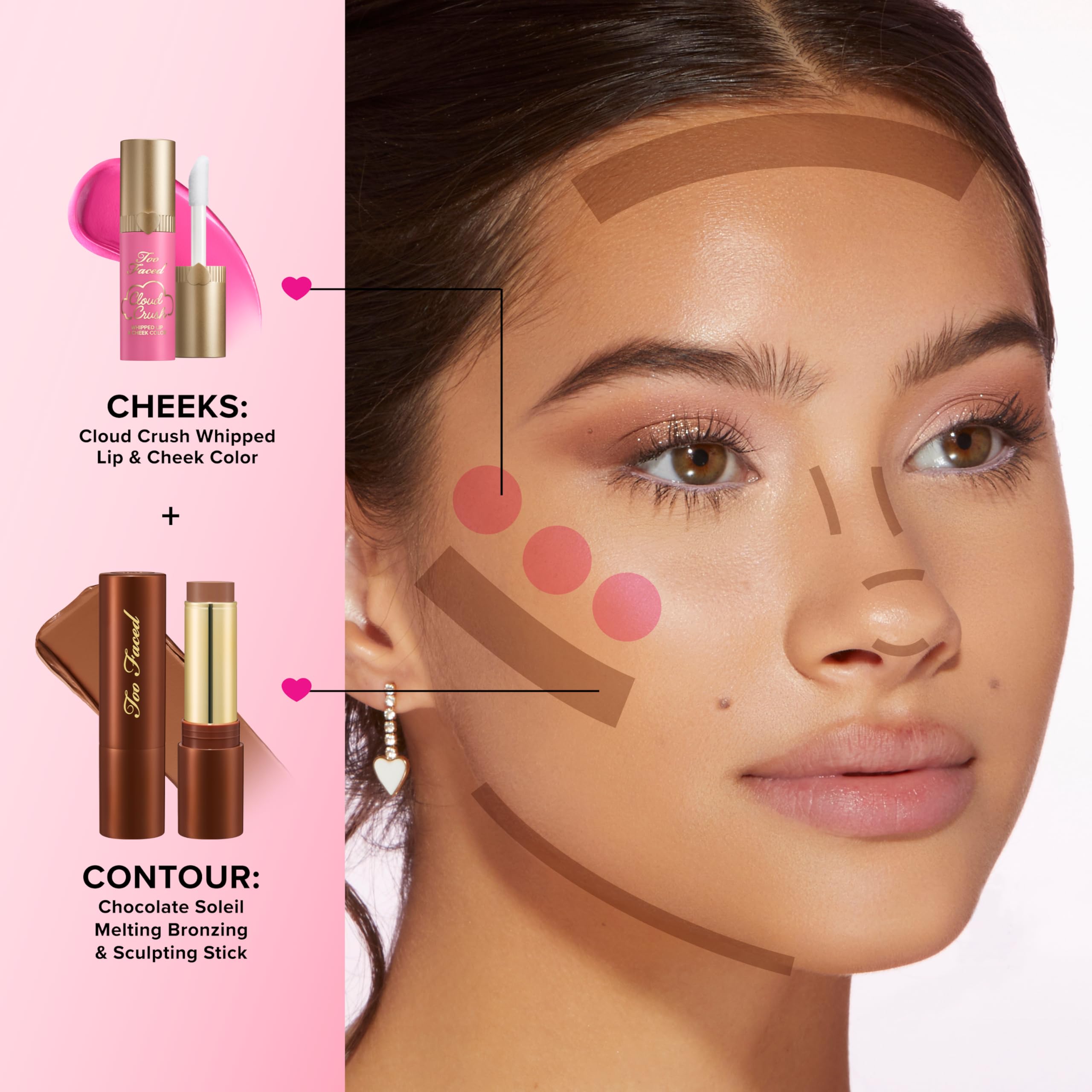 Too Faced Chocolate Soleil Melting Bronzing Stick packaging closeup highlights vegan formula