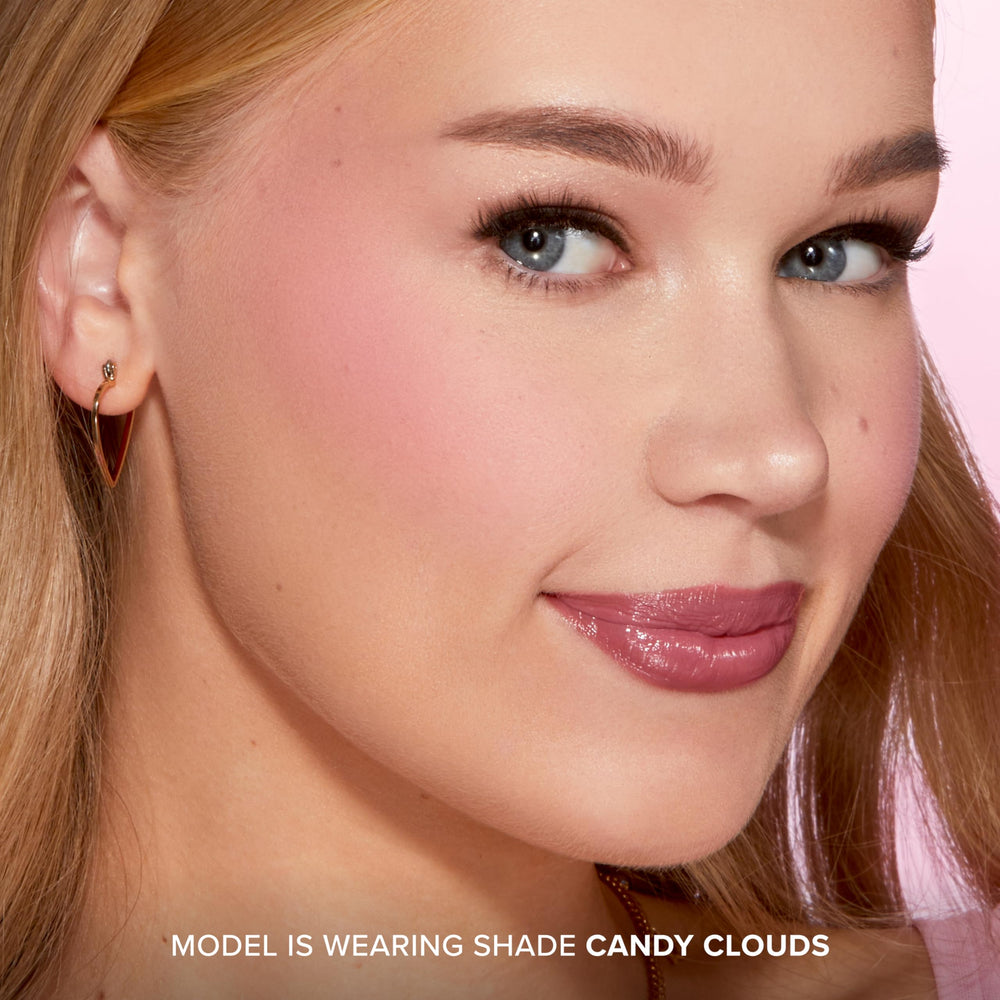 Too Faced Cloud Crush Blurring Blush offers a natural second-skin feel.