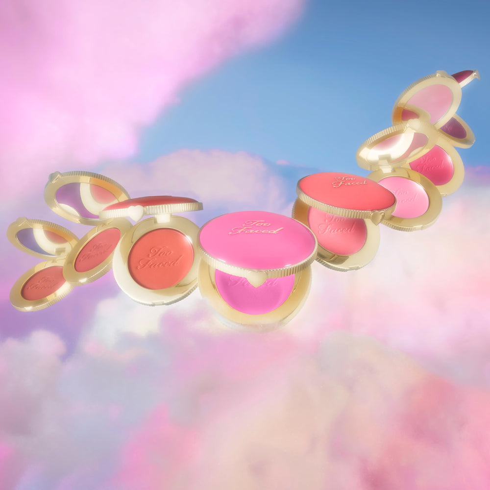 Too Faced Cloud Crush Blurring Blush vegan and cruelty-free formula.