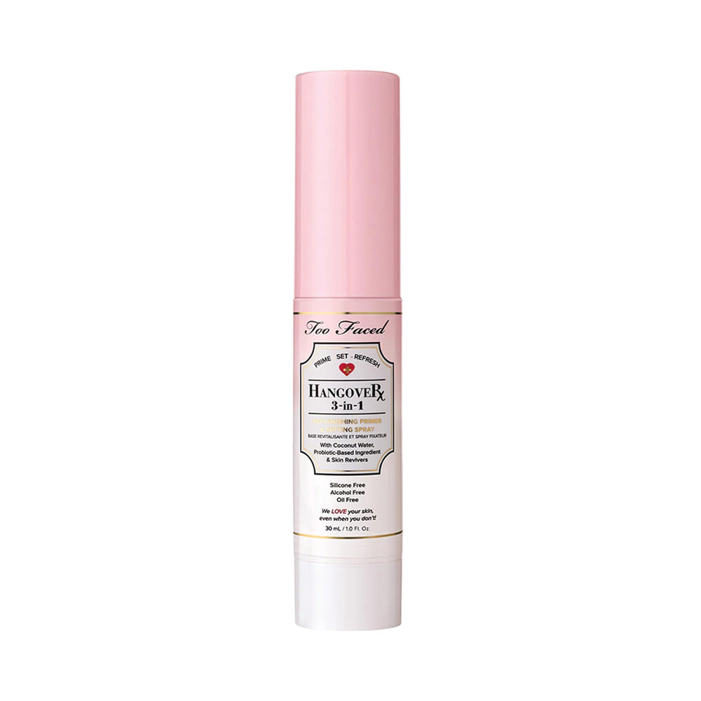 Too Faced Hangover 3-en-1 primer fijación en botella para preparación de la piel