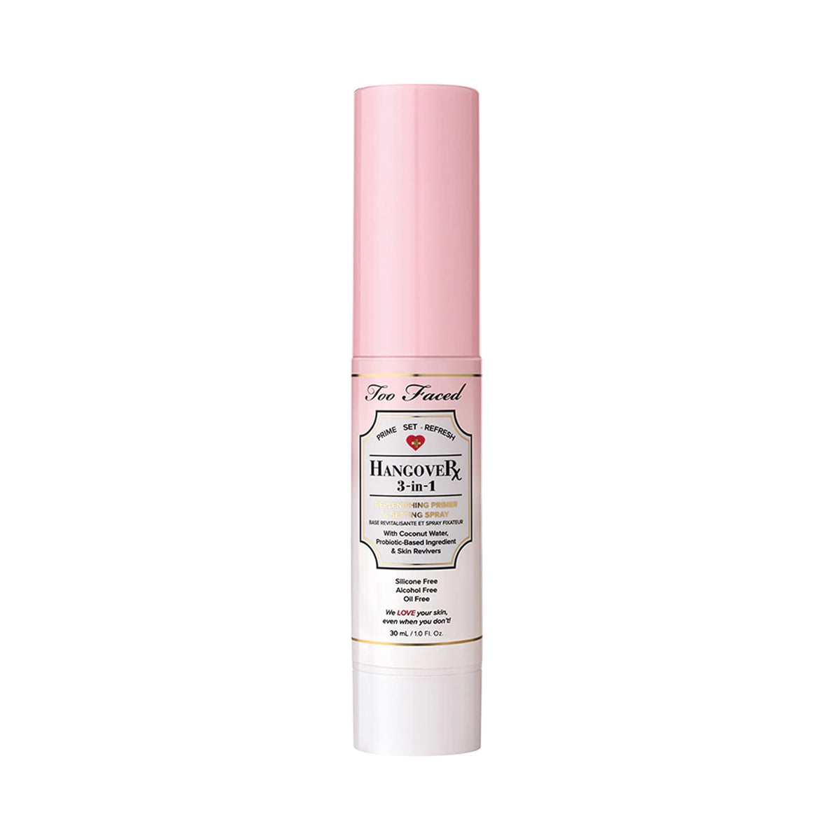 Too Faced Hangover 3-en-1 primer fijación en botella para preparación de la piel