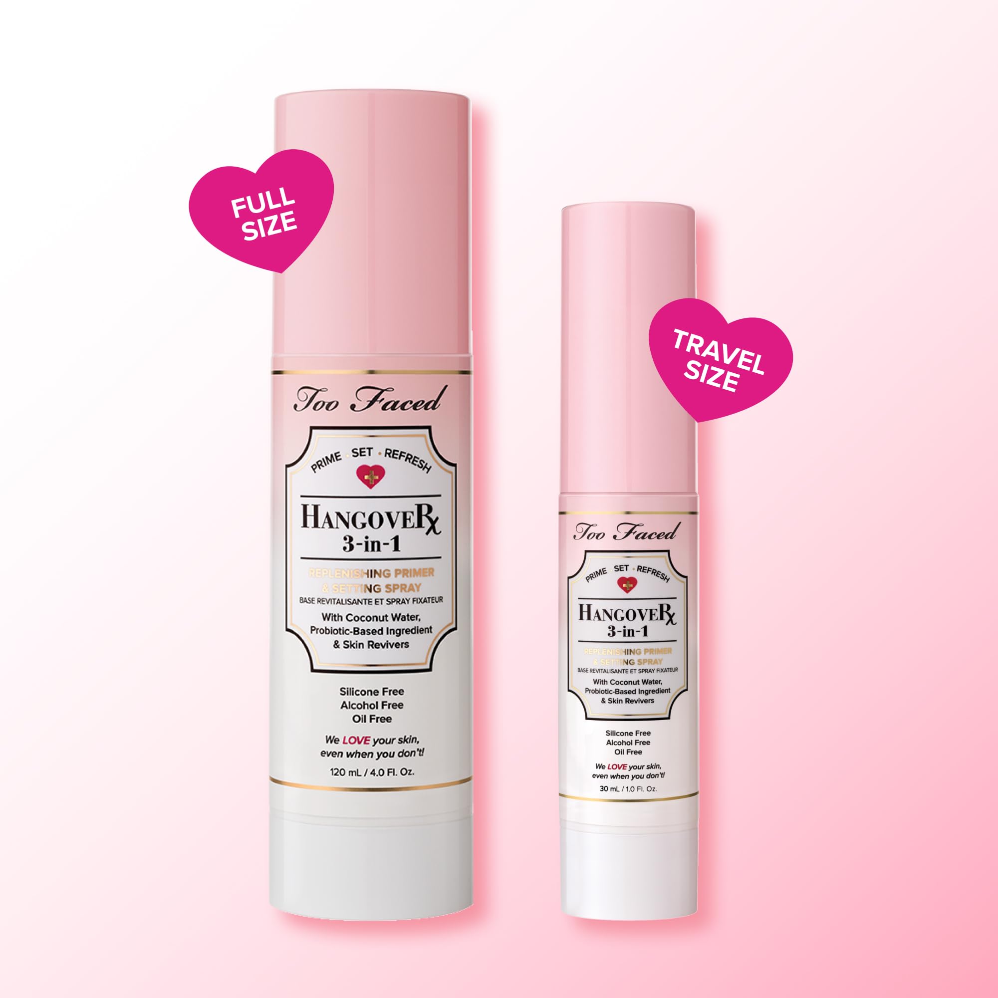 Too Faced Hangover refresco de medio día, hidratación y luminosidad