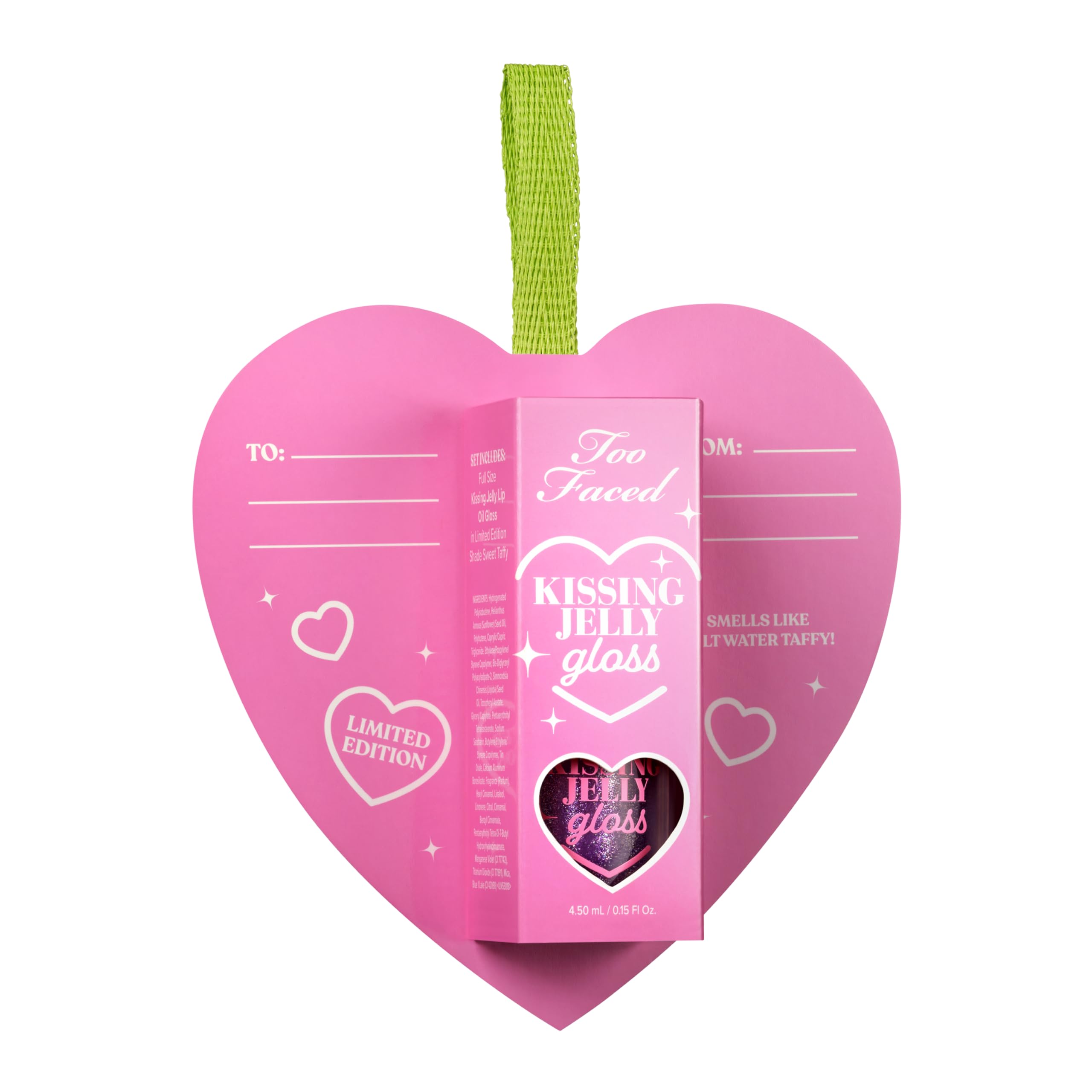 Too Faced Kissing Jelly Ornament vegan cruelty-free status.