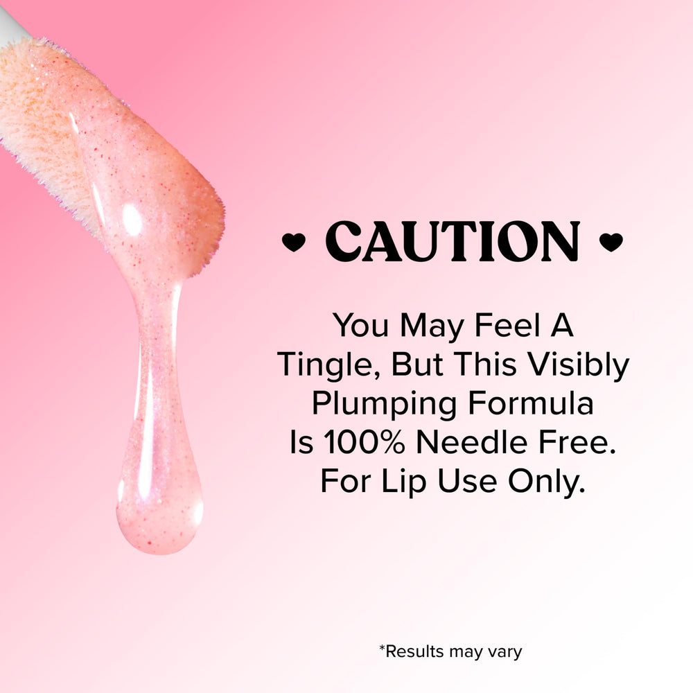 Too Faced Lip Injection Extreme Bubblegum Yum lip gloss with liner-friendly application.