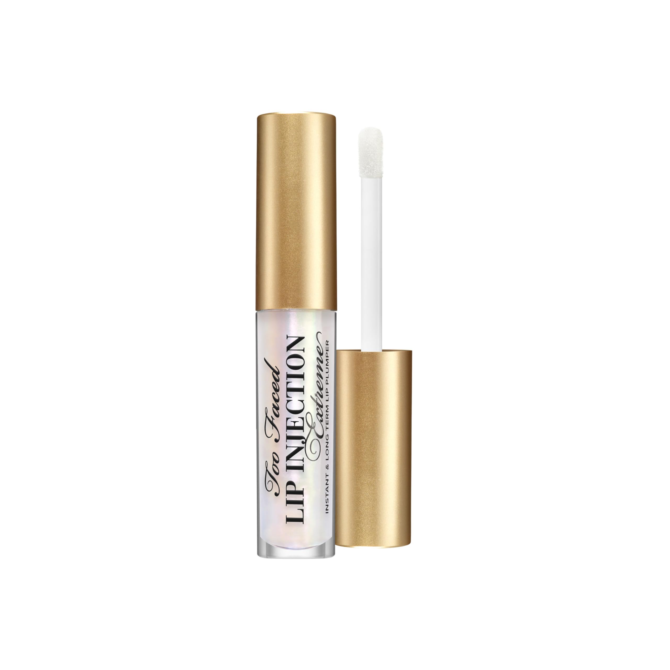 Too Faced Lip Injection Extreme gloss applied on lips for instant fullness