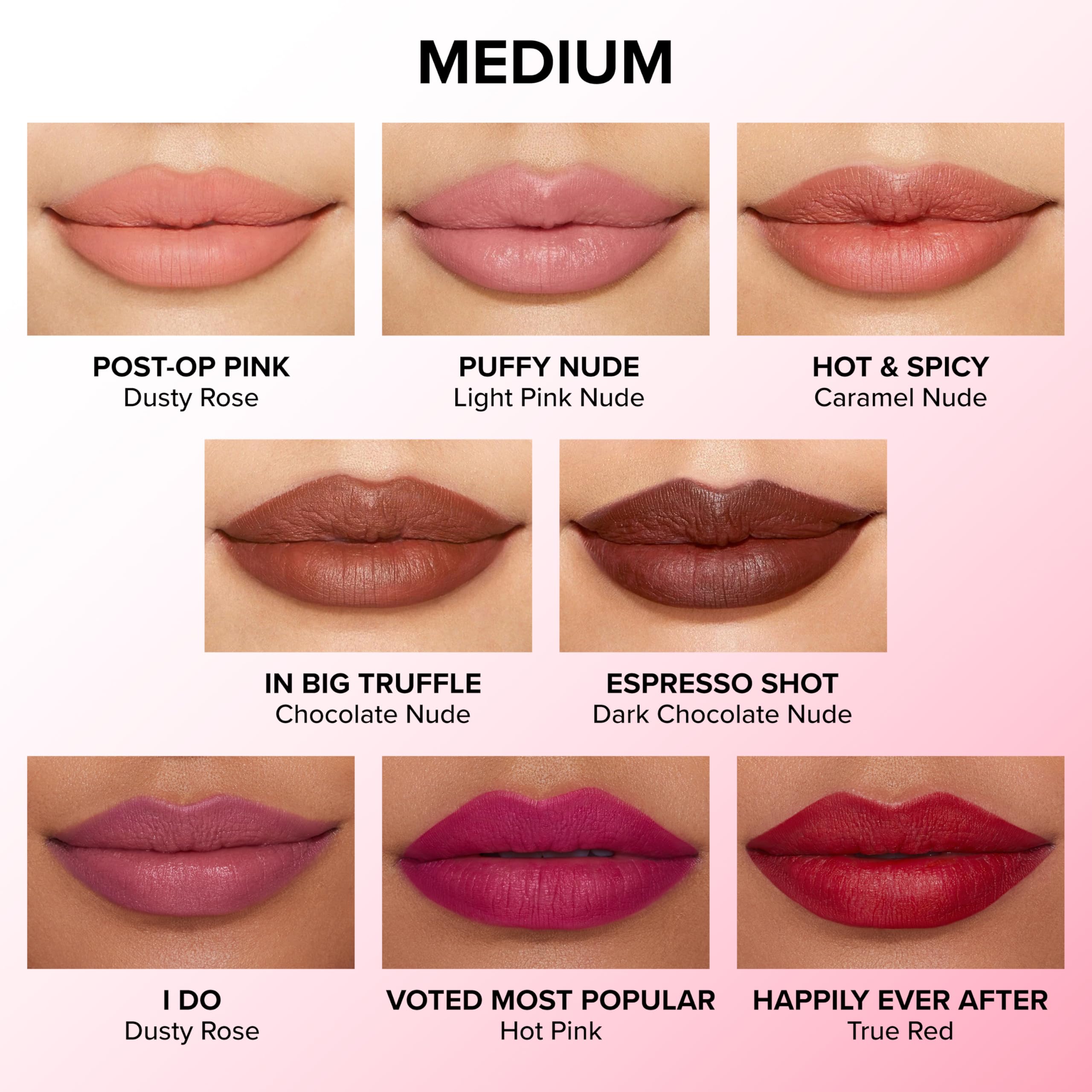 Too Faced Lip Injection Extreme waterproof formula swatch on lips for smudge-proof wear