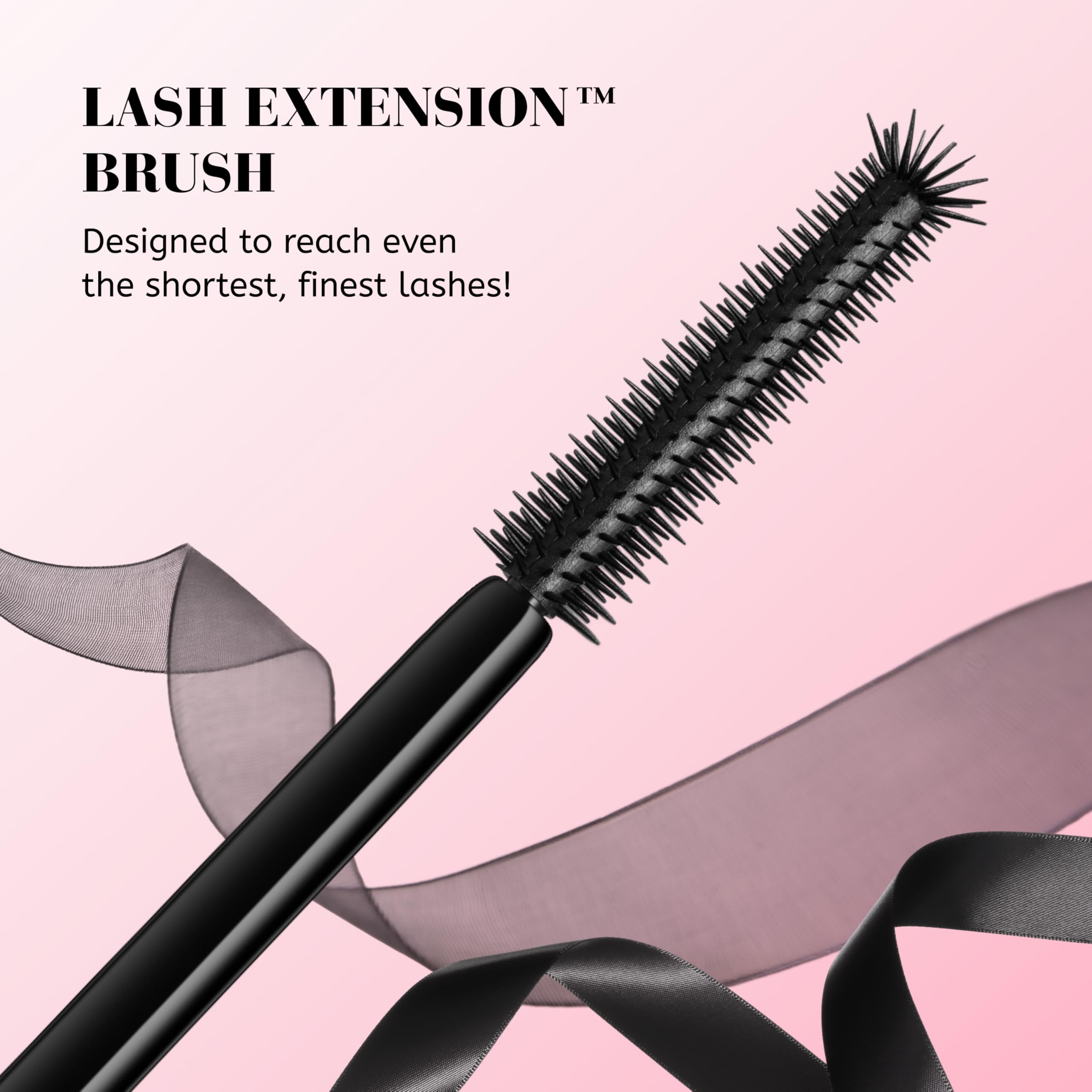 Too Faced Ribbon Wrapped Lash Mascara finished lashes look lifted and defined.