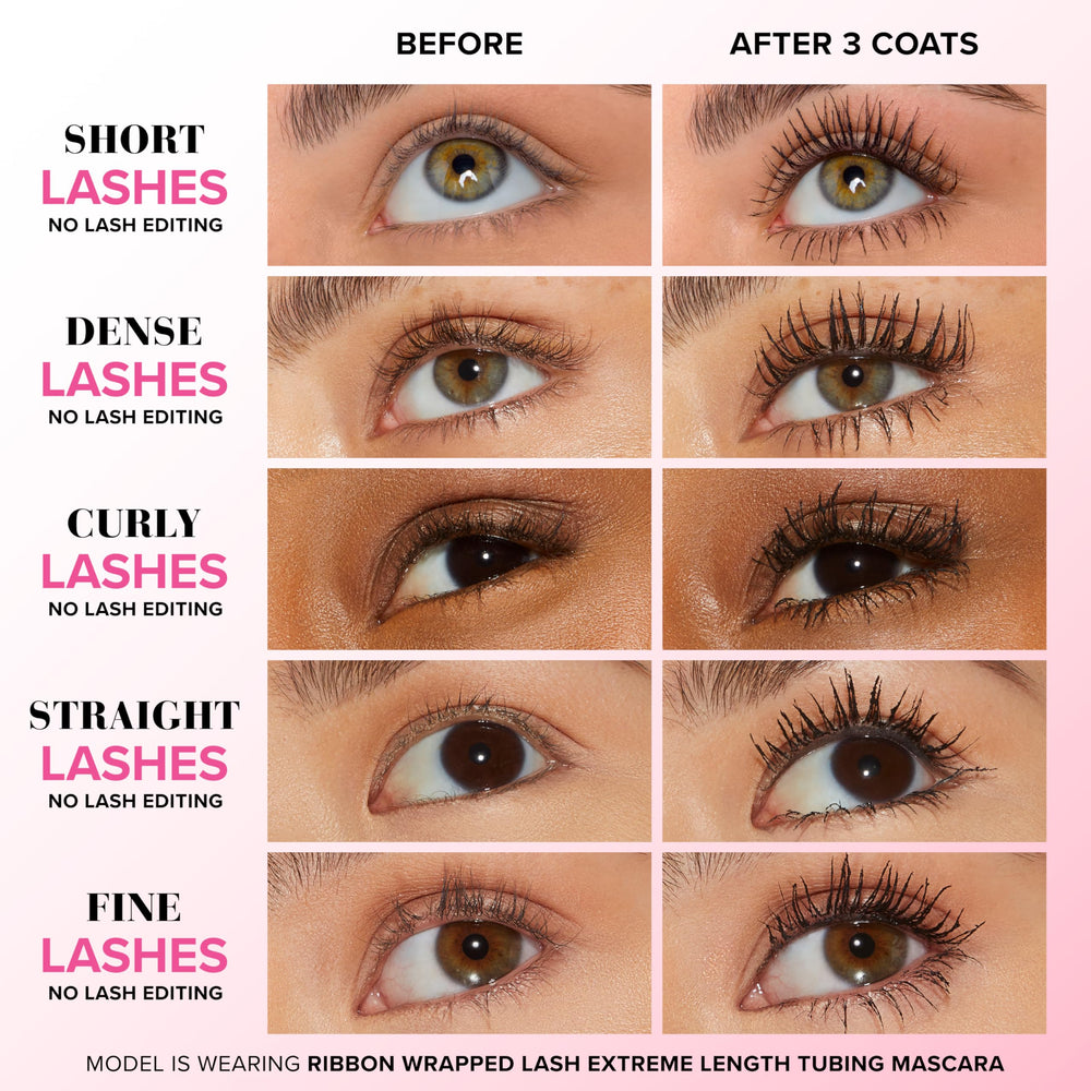Too Faced rimel mostrando separación de pestañas
