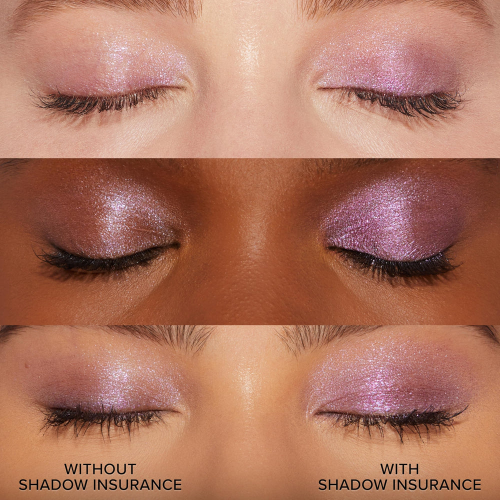 Too Faced Shadow Insurance envase-transparente ofrece un producto ligero y fácil de usar.