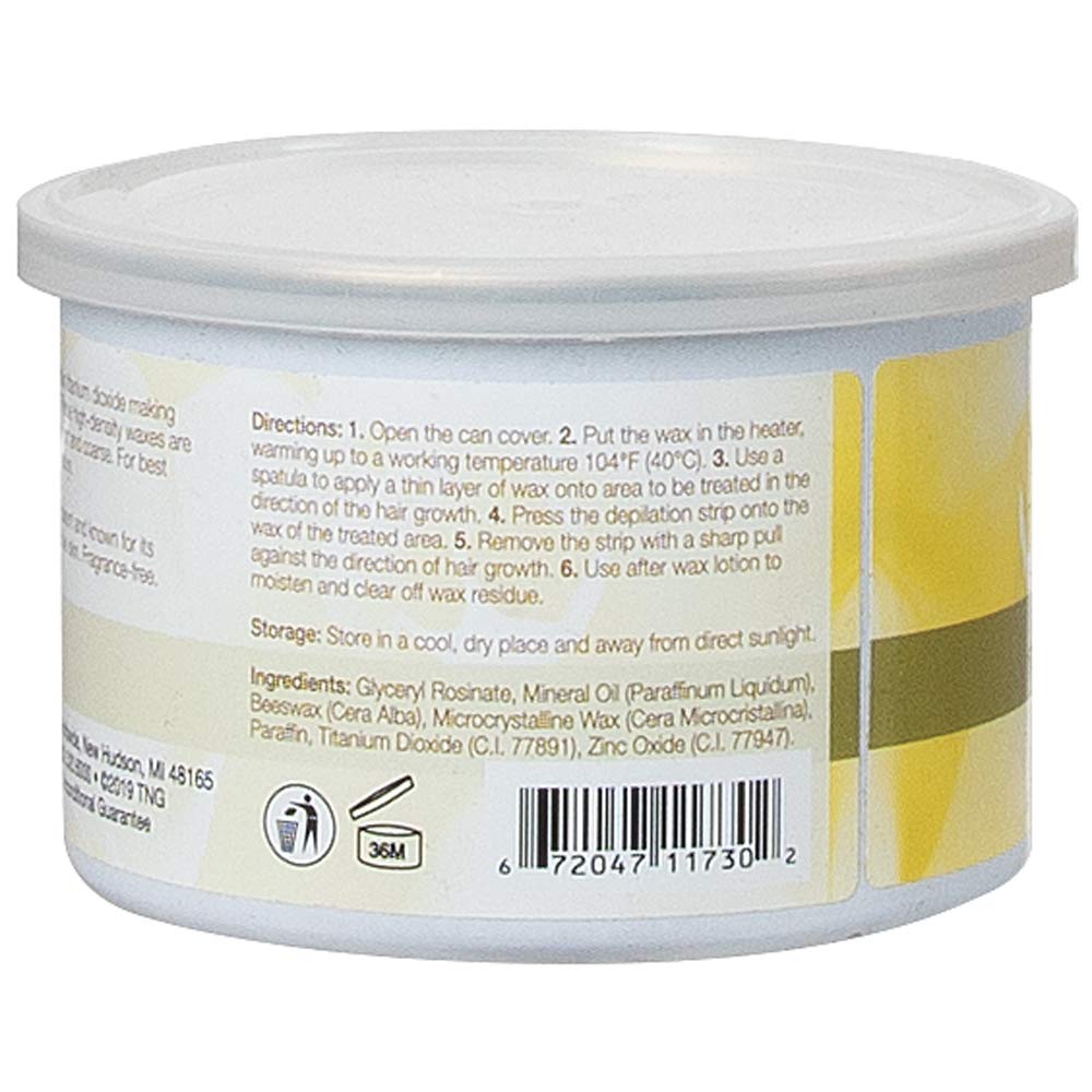 Too Naked non-transparent salon wax offers a calm, controlled application.