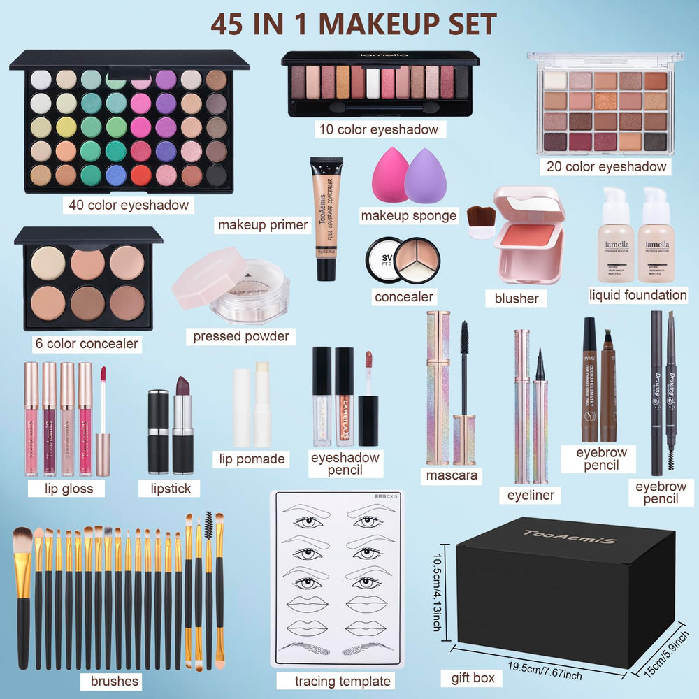 TooAemiS makeup set nude beige foundation bottle for natural coverage