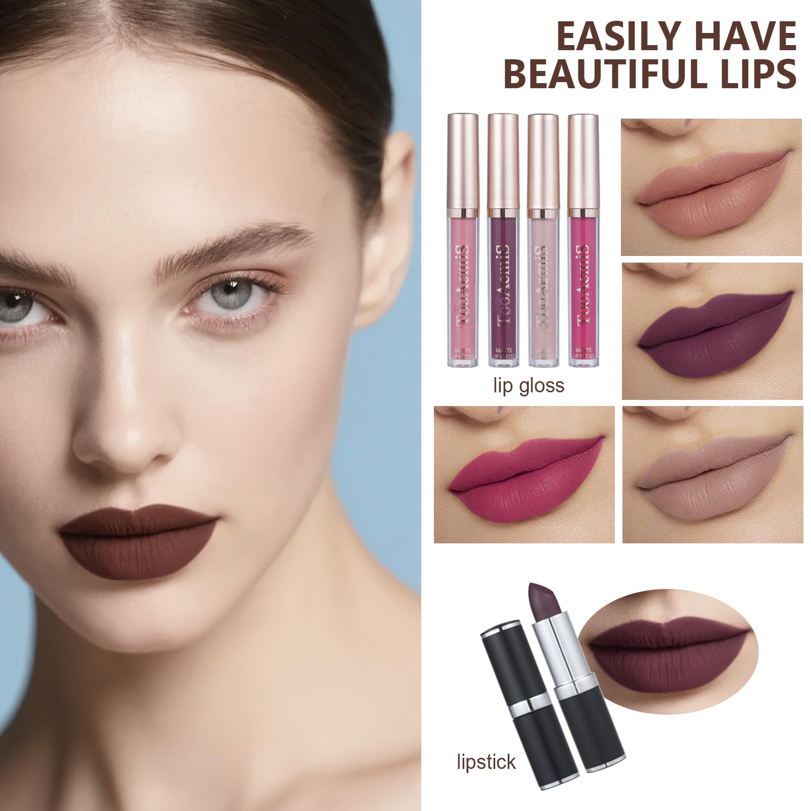 TooAemiS makeup set winged eyeliner stamp for clean lines