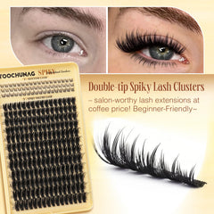 TOOCHUNAG bottom lash clusters add subtle fullness and balance to looks.