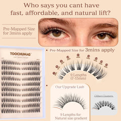 TOOCHUNAG cat-eye look achievable with selective cluster placement
