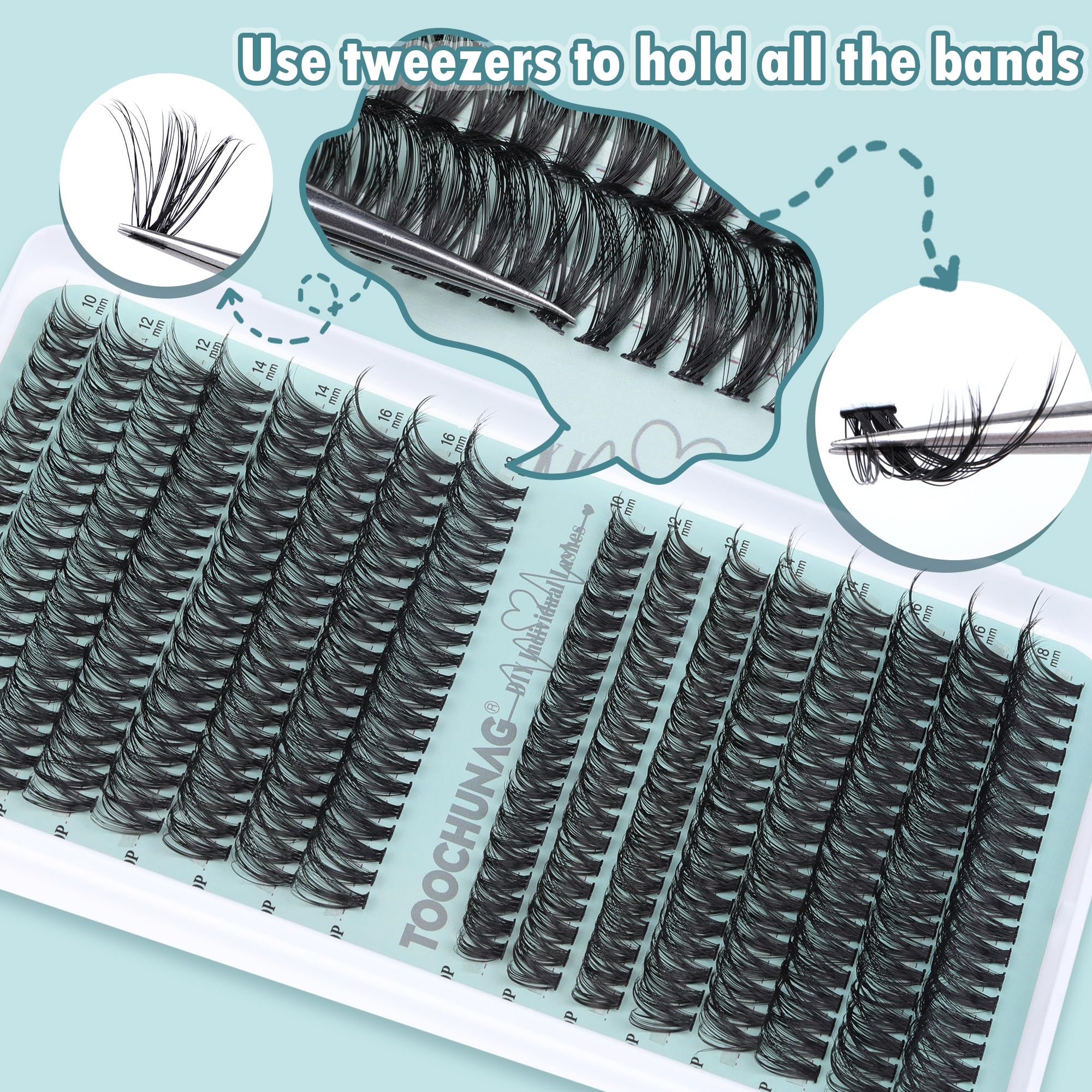 TOOCHUNAG DIY lash application kit for at-home beauty routines