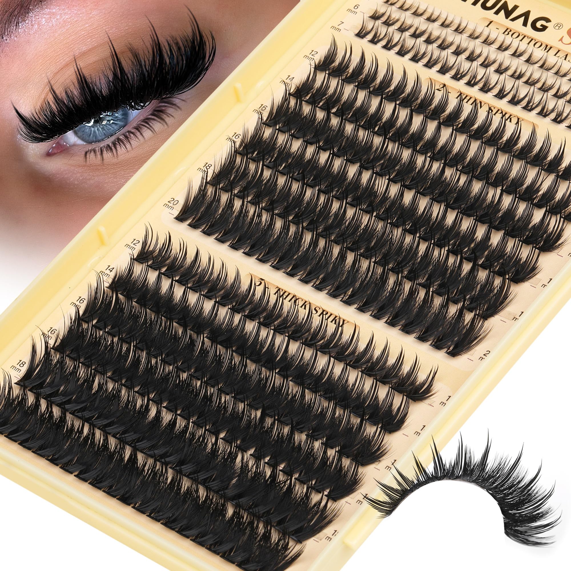 TOOCHUNAG DIY lash kit enables quick salon-style cluster looks