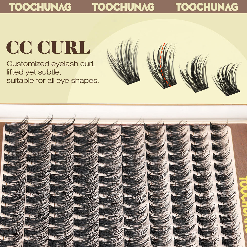 TOOCHUNAG easy-application fewer clusters simplifies daily lash enhancement