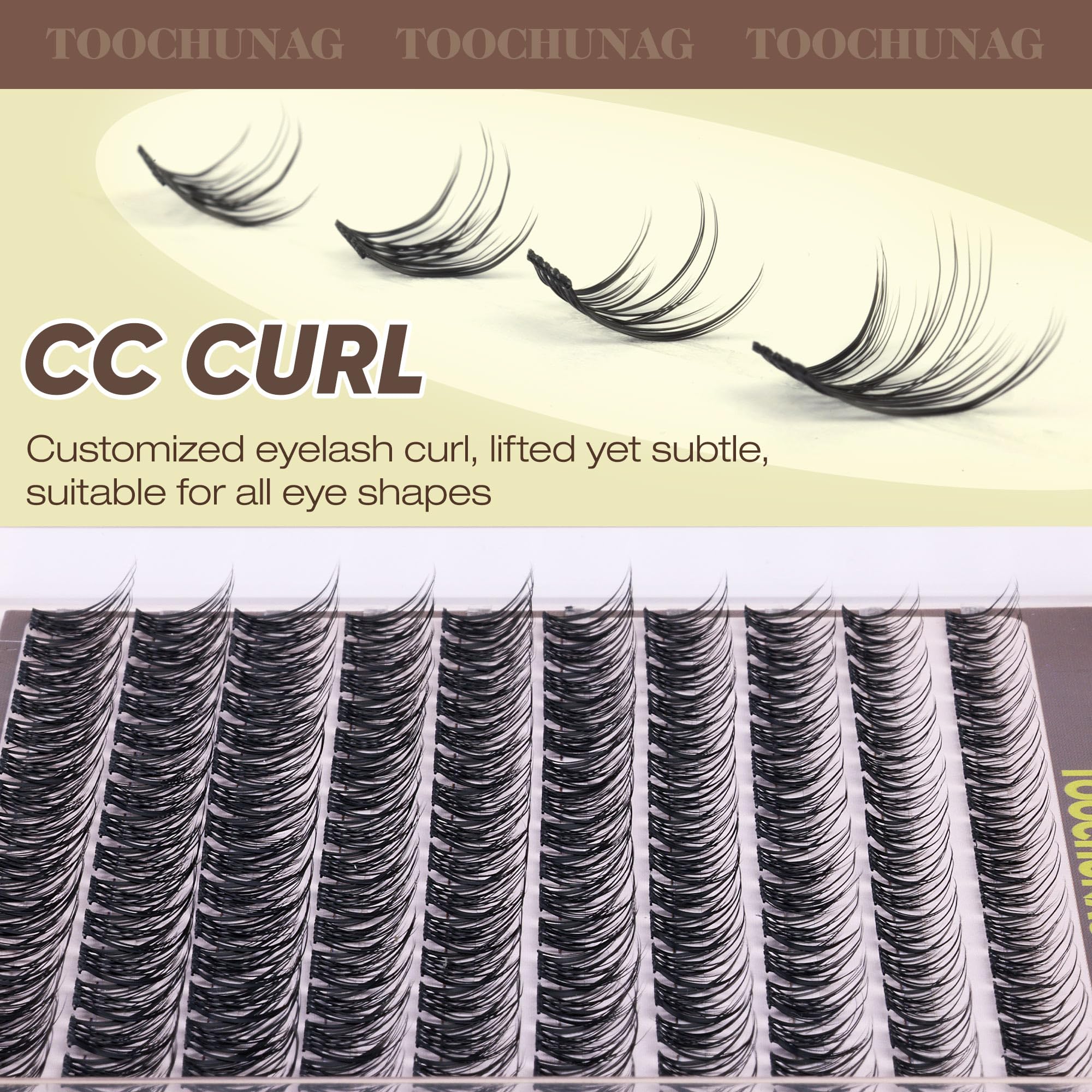 TOOCHUNAG Fairy Lash Clusters reusable 160pcs offer value and sustainable styling options.