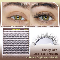 TOOCHUNAG Fairy Lash Clusters soft band delivers comfortable, irritation-free wear.