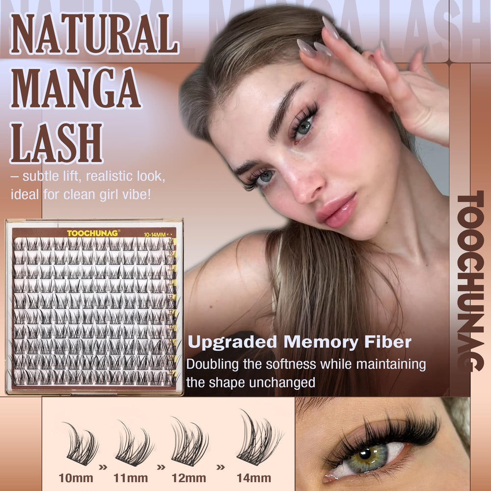 TOOCHUNAG feather-light band 0.05mm lashes for all-day comfort