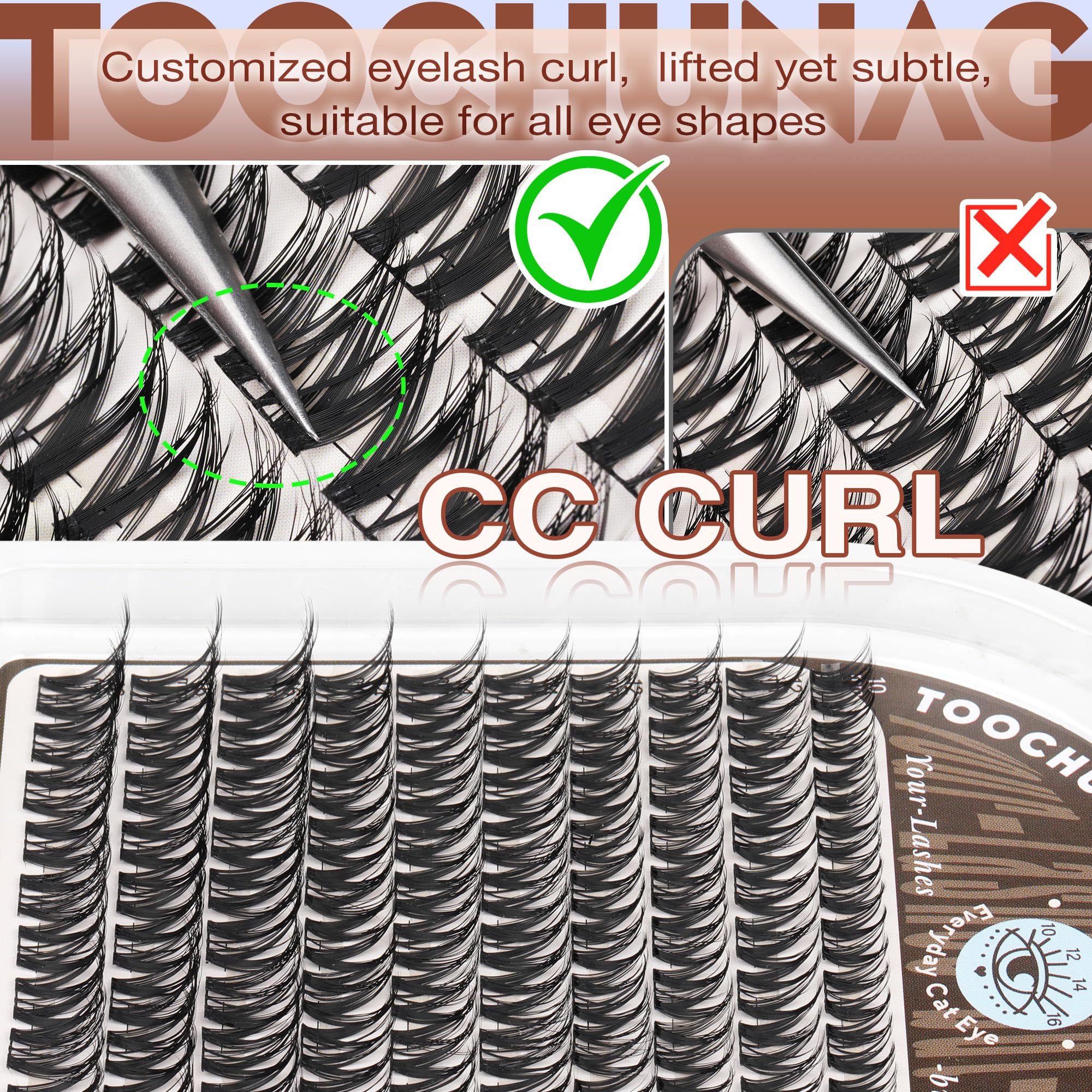 TOOCHUNAG Flora natural look assembly for quick at-home lashes.
