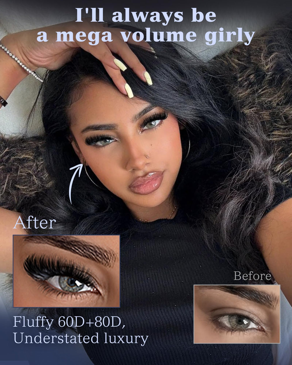 TOOCHUNAG fluff lash clusters packaging for easy DIY lash upgrades